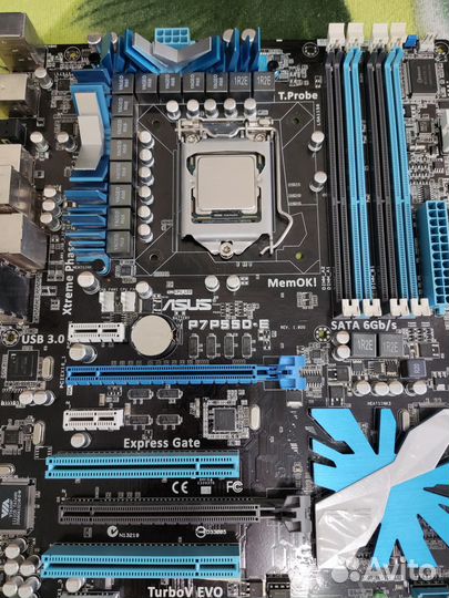 Комплект asus P7P55D-E + i5-760 + GTX 550 Ti