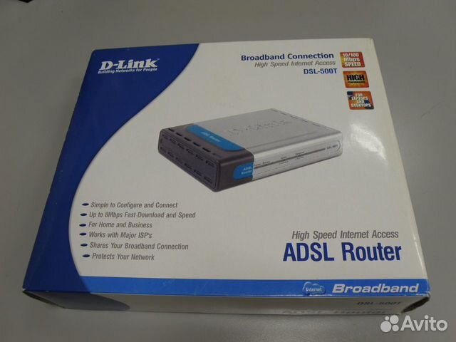 Adsl модем (роутер) D-Link 500T