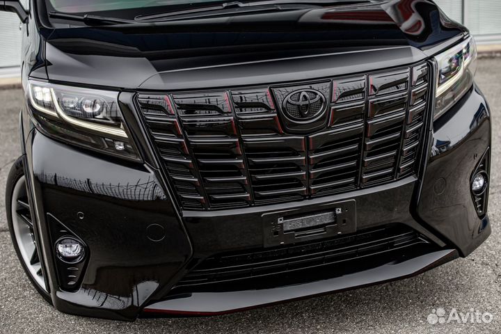 Сплитер на бампер Toyota Alphard (3G) 2015-2017