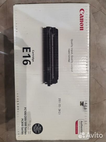 Картридж canon оригинальный E 16 чёрный