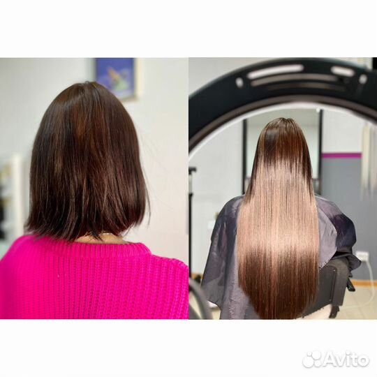 Наращивание волос термволокном