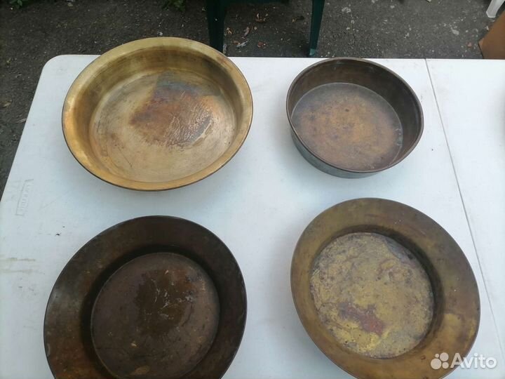 Латунный таз для варенья