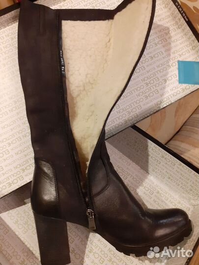 Сапоги женские зимние, натуральная кожа