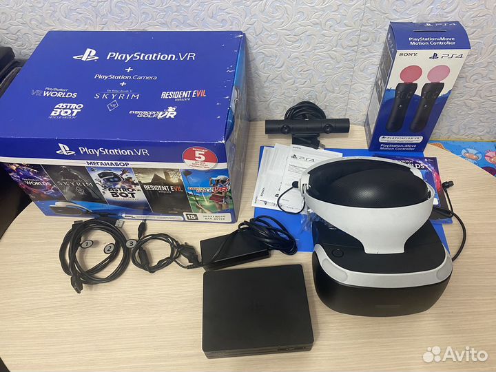 Sony playstation VR rev.2 + Move + Camera v.2