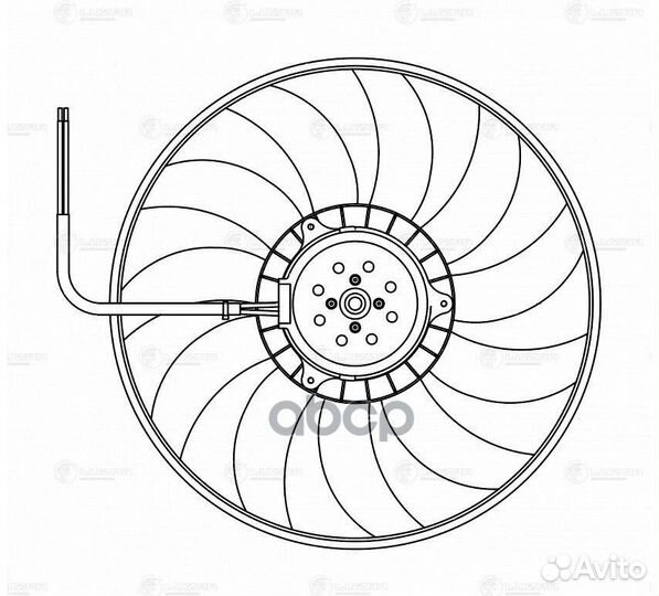 Вентилятор радиатора охлаждения audi A6(C6) 04