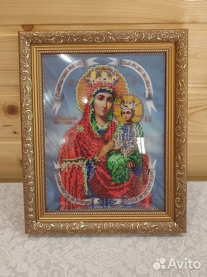 Икона вышитая бисером