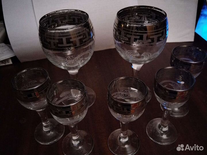 Хрустальные бокалы,рюмки,пепельницы