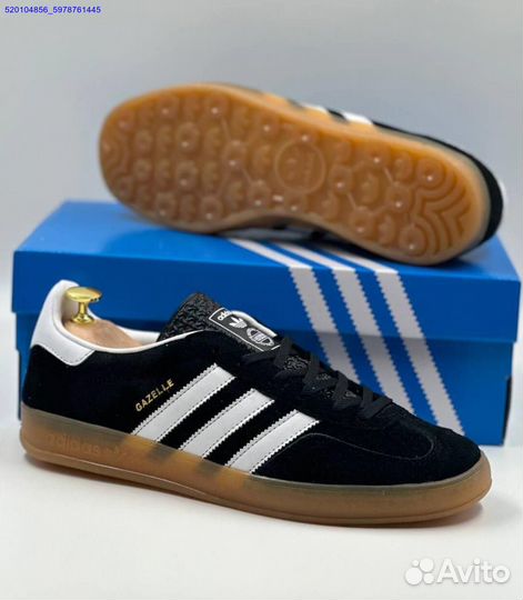 Кроссовки Adidas Gazelle Black (Арт.19863)