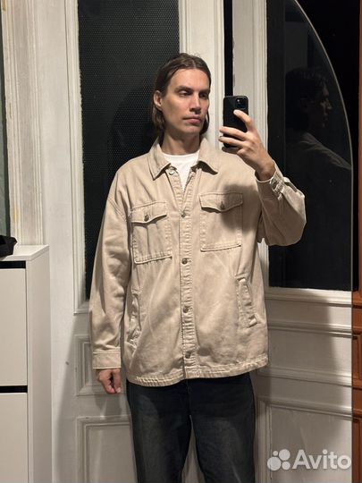 Джинсовая рубашка hm