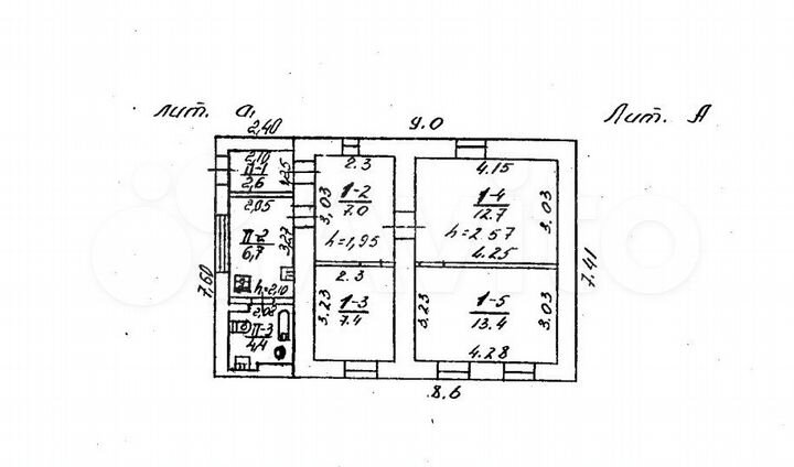 Дом 67 м² на участке 4 сот.