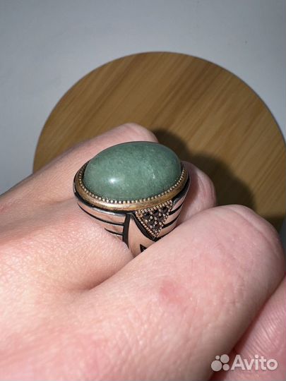 Перстень серебряный старинный