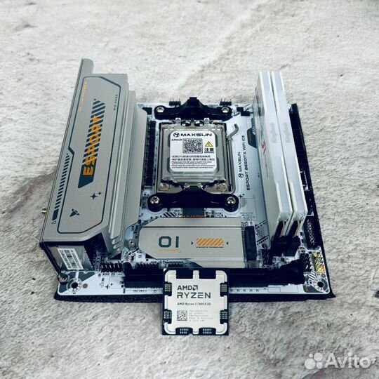 Комплект AMD 7600x3D eSport B650ITX WiFi ICE 32GB