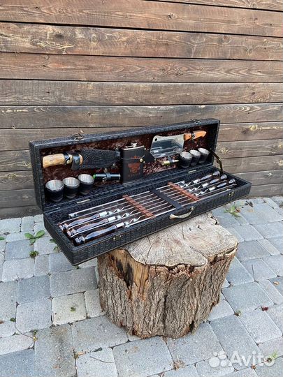 Подарочный шашлычный набор в кейсе опт/розница