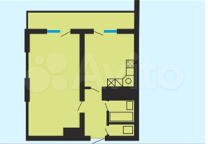 1-к. квартира, 55,2 м², 18/32 эт.