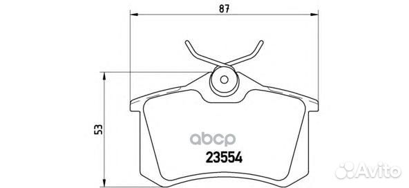 Колодки торм.зад. P85020 Brembo