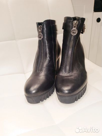 Ботильоны зимние натуральная кожа
