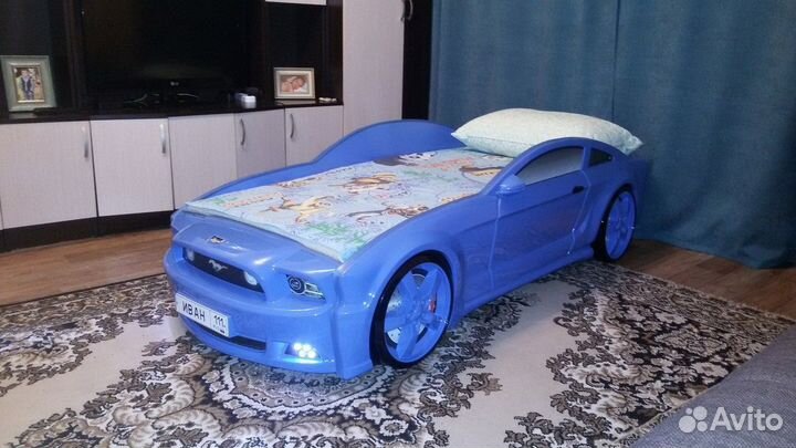 Кровать Машина объёмная Mustang