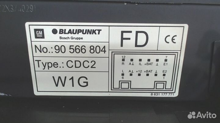 Проигрыватель CD/DVD Opel Astra G, 1999