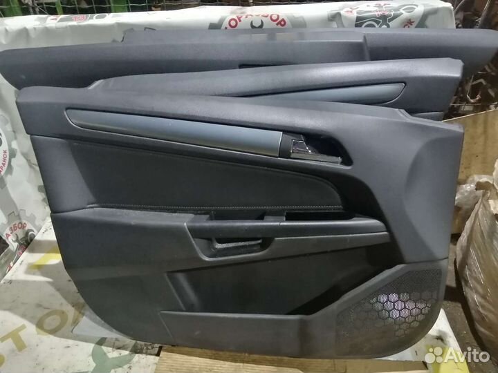 Обивка дверей кожа Opel Astra H, седан, Cosmo