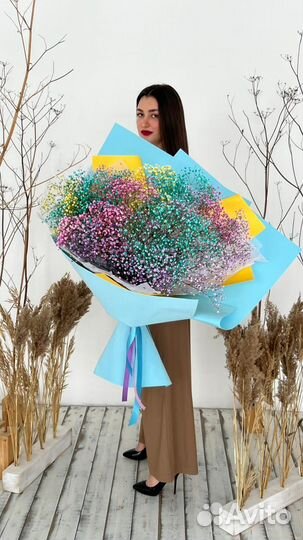 Букет гигант из гипсофилы