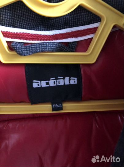 Жилетка для мальчика, серая с красным 116р, Acoola