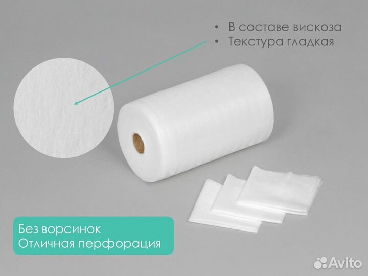 601-744 одноразовые салфетки 20х20 200шт спанлейс