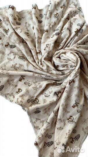 Муслиновый плед для новорожденных