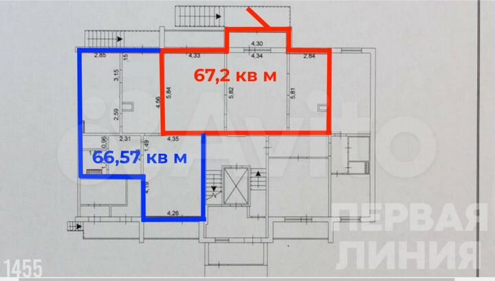 Сдам помещение свободного назначения, 67.2 м²