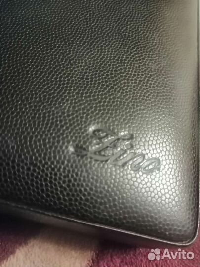 Zino Переносной хьюмидор из черной гладкой кожи