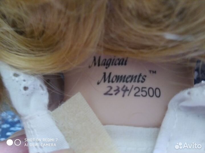 Коллекционная фарфоровая кукла 55 см.Клеймо