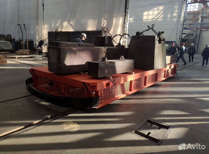 Передаточная тележка на рельсовом ходу для завода