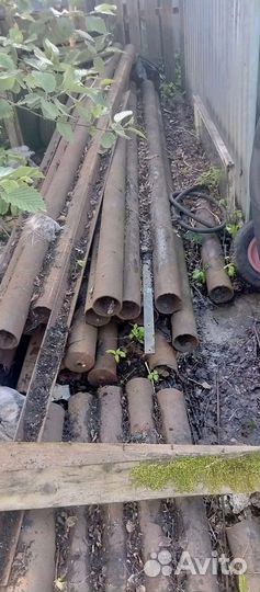 Столбы для забора металлические бу. Диаметр 100