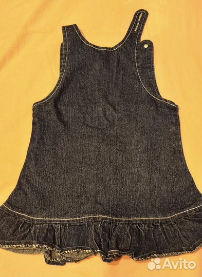 Джинсовый сарафан для девочки 92