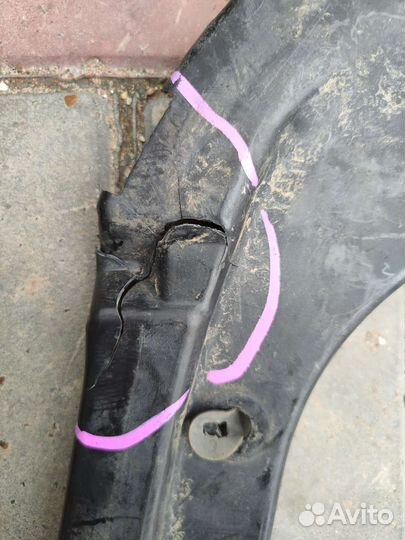 Подкрылок задний левый toyota Caldina