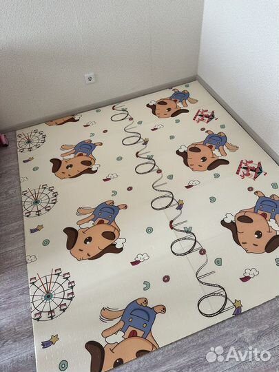 Развивающий складной двухсторонний коврик