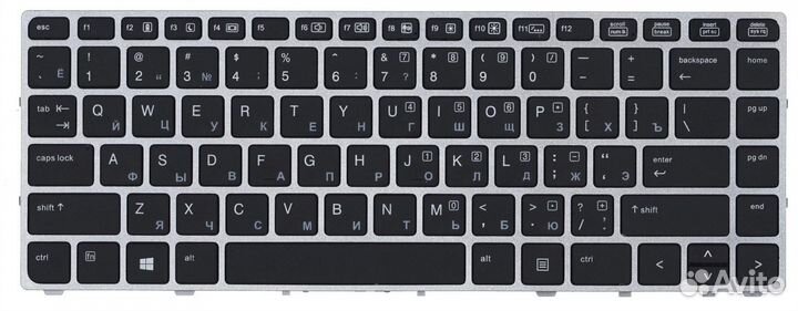 Клавиатура HP EliteBook Folio 9470M с серебристой
