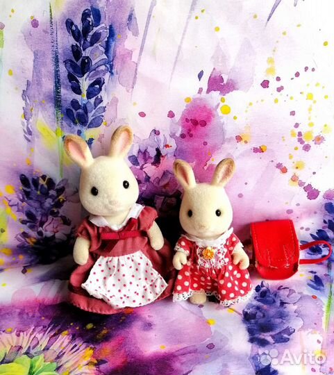 Sylvanian families семья шоколадных кроликов