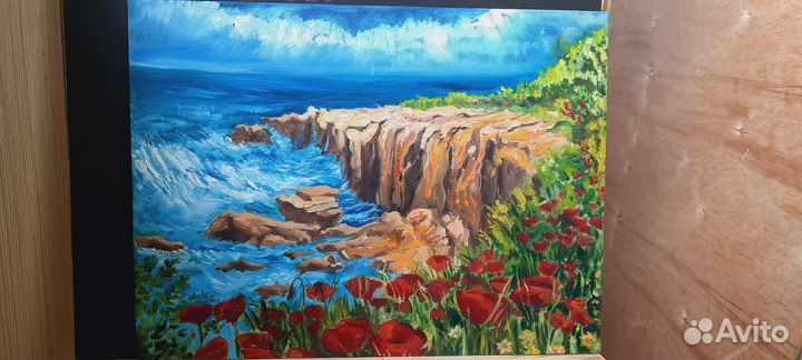 Картина маслом Море. Пейзаж