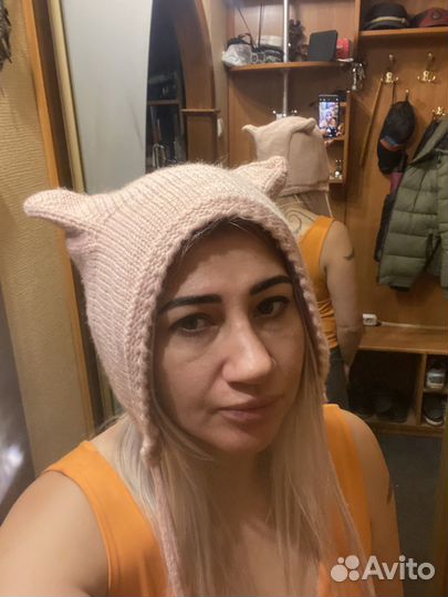 Шапка с ушками