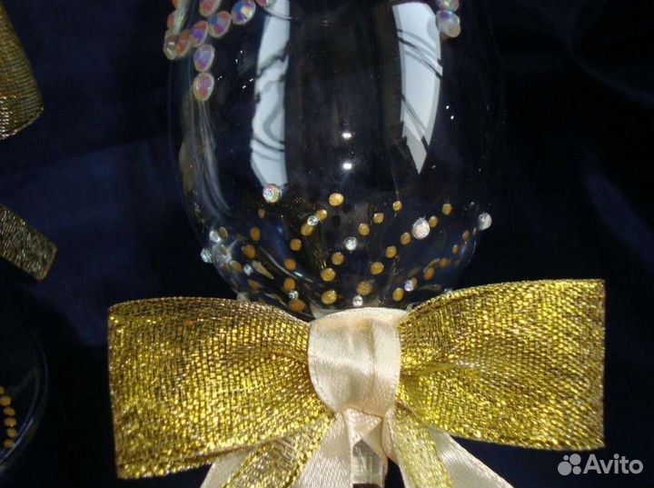 Бокалы для шампанского, ручная работа