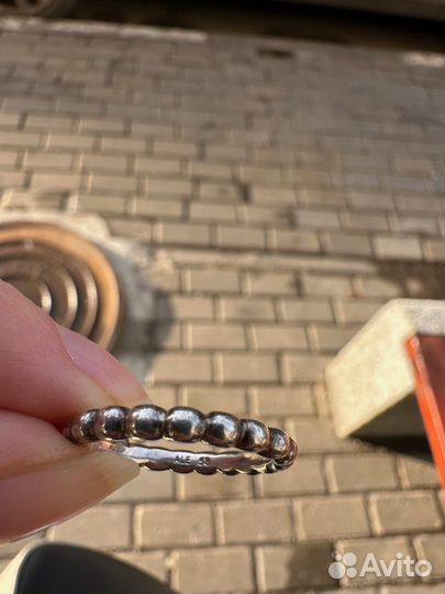 Кольцо Pandora серебро талисман лунный камень р. 5