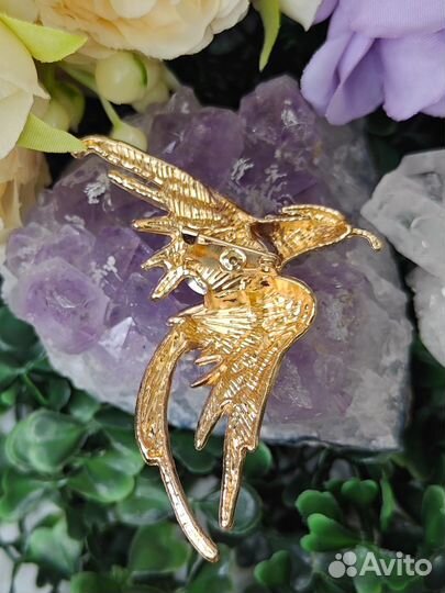 Брошь феникс
