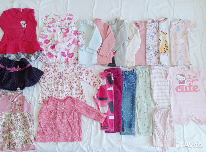 Нарядные вещи пакетом на девочку 74-80-86 benetton