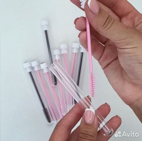 Щёточка для ресниц и бровей в колбе