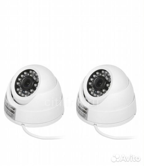 Комплект видеонаблюдения Ginzzu HK-424D с 2 камера