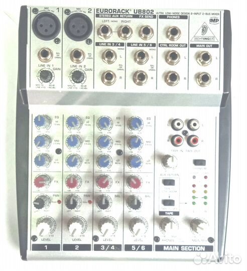 Микшерный пульт Behringer Eurorack Ub802