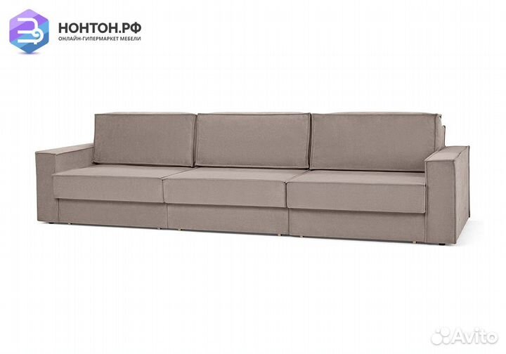 Диван еврокнижка трехместный Тревис бежевый