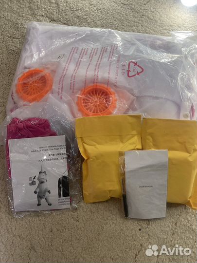 Надувной костюм единорога