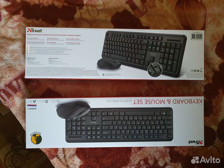 Комплект клавиатура+мышь Trust Ody (беспроводная)