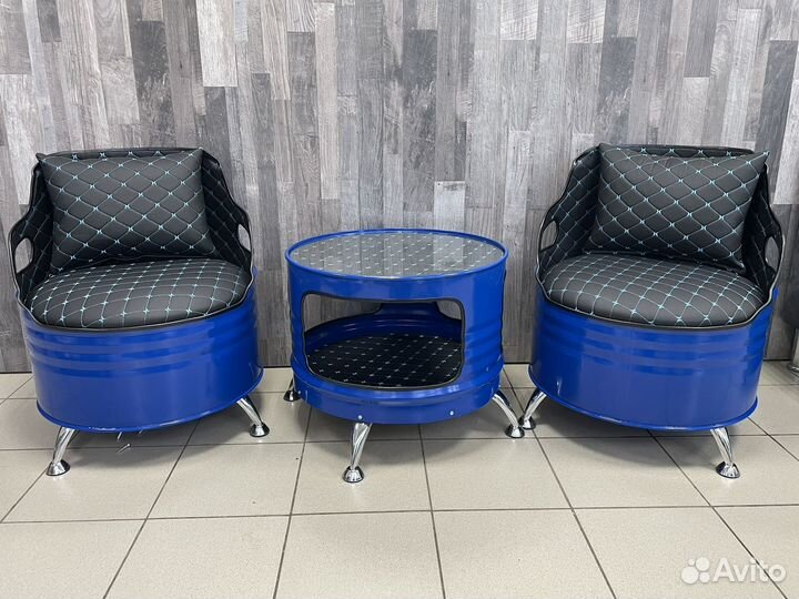 Мебель в стиле лофт. Мебель из бочек